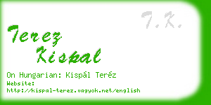 terez kispal business card